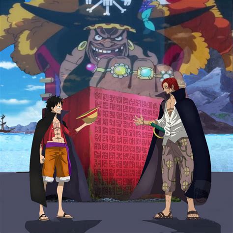 Luffy's Reunion With Shanks by TheBiggestWheel on DeviantArt