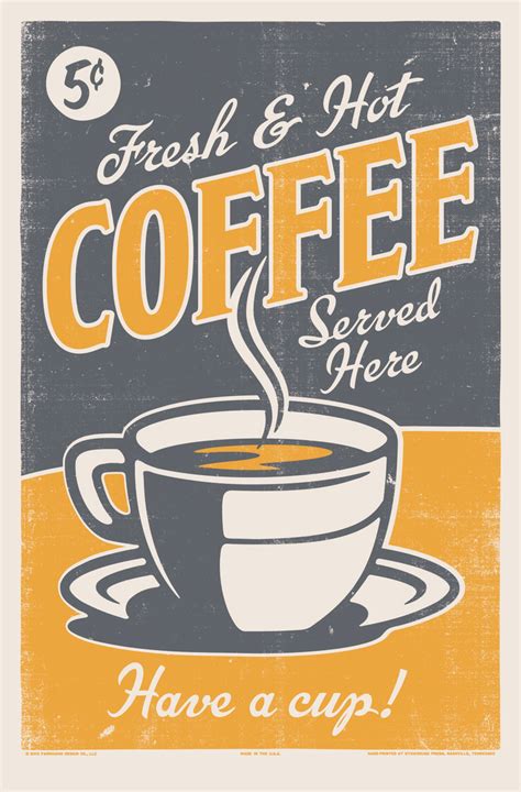 Pin by Farmhand Co. on Posters In Progress | Vintage coffee poster ...