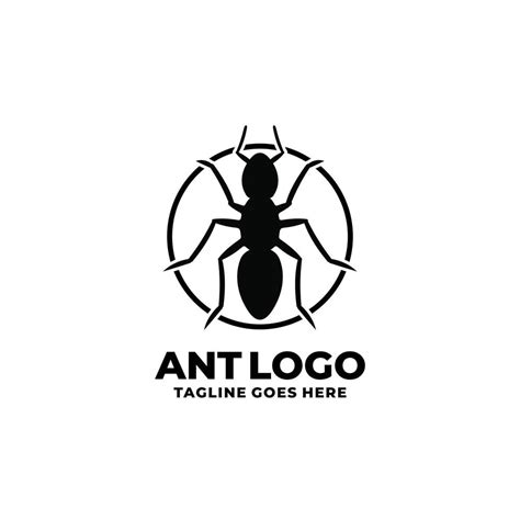 Ant logo design vector illustration 14196517 Vector Art at Vecteezy