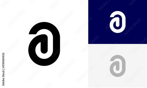 letter A lowercase initial logo design vector Stock Vector | Adobe Stock