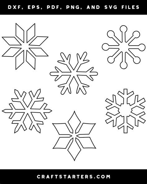 Easy Snowflake Drawing Patterns