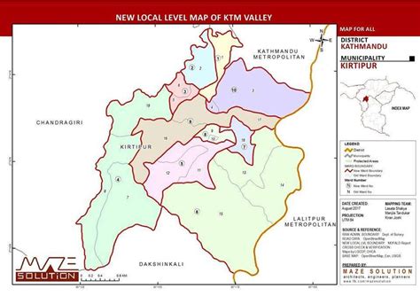 Map of Kirtipur Municipality showing the old 19 wards merged into 10... | Download Scientific ...