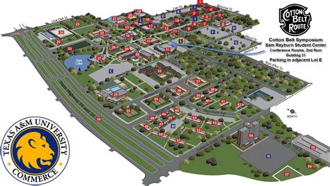 Texas A&M Commerce Campus Map | map of interstate