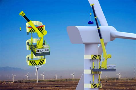 Self-Climbing Crane for Wind Turbine Maintenance