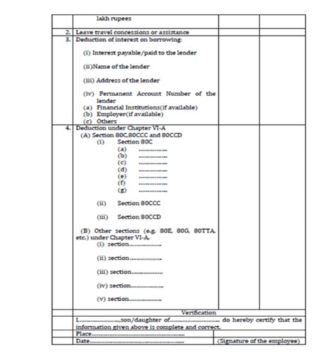 A Very Simple Guide to Form 12BB - Download Format PDF