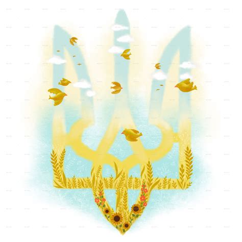 Ukrainian Trident | Graphic illustration, Art background, State symbols