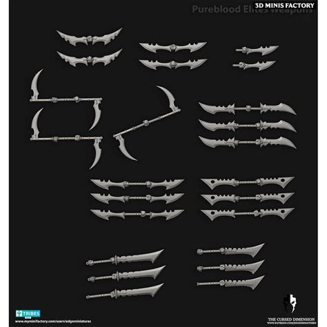 Pure Blood Weapons from Edge Miniatures | Cursed Elves | Blitz ...