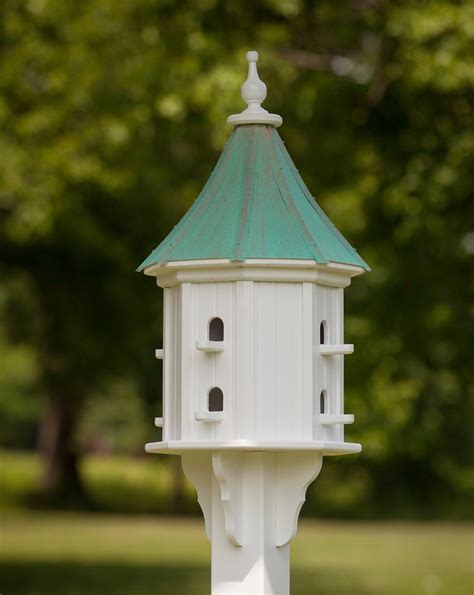 Copper/Vinyl Dovecote Birdhouse 36x14 Slope- 8 Perches - The Birdhouse Chick