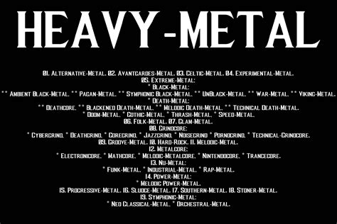 Spotify lists the top metal genres... - Loaded Radio