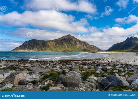 Flakstad Beach,Lofoten Islands, Norway Stock Image - Image of flakstad ...