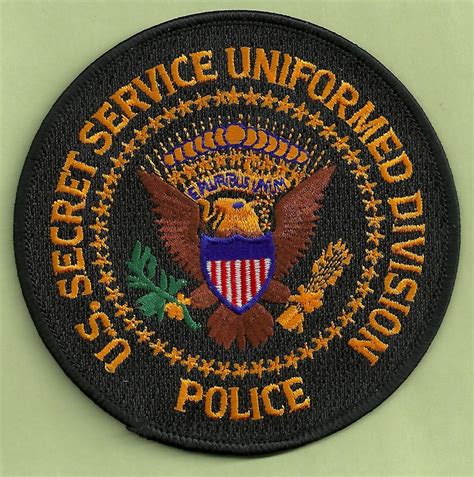 UNITED STATES SECRET SERVICE UNIFORM DIVISION PATCH BLACK