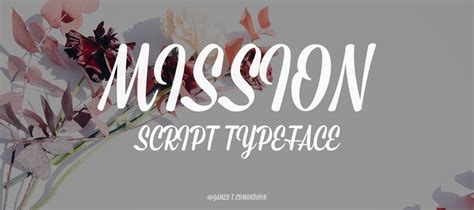 Mission Script Font Download | Free Font.Download