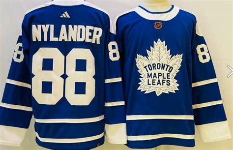 Toronto Maple Leafs 88 William Nylander 2023 Reverse Jersey Blue ...