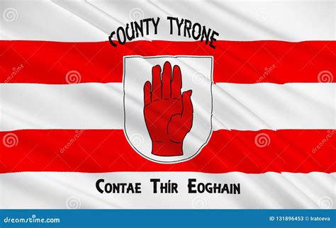 Flag of County Tyrone is a County in Ireland Stock Illustration - Illustration of independence ...