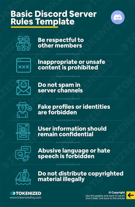 Discord Server Rules Template Discordtutorial - Otosection