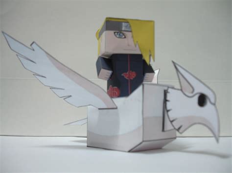 Deidara up on Clay Bird by brunosan on DeviantArt