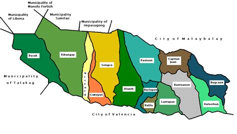 Political Map Of Bukidnon