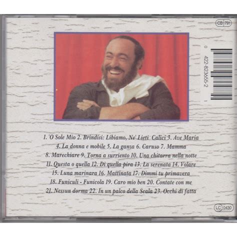 O sole mio a selection of his greatest recordings unison rec. russia by Luciano Pavarotti, CD ...