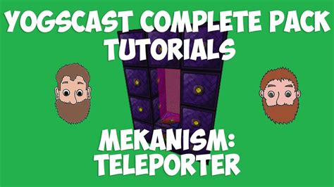 Minecraft Teleporter Tutorial - Mekanism [Yogscast Complete pack tutorial] - YouTube