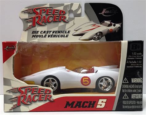 (TAS034555) - 2008 Jada Toys Speed Racer Die-Cast Pull-Back Vehicle - Mach 5