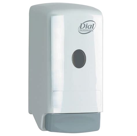 Dial Professional Liquid Soap Dispenser, Model 22, 800mL, 5 1/4w x 4 1/4d x 10 1/4h, White ...