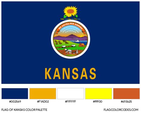 Kansas flag color codes