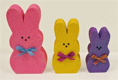 Oh My Crafts Blog: Bunny Peeps Wood Shapes