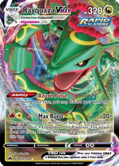 Pokemon Rayquaza Card