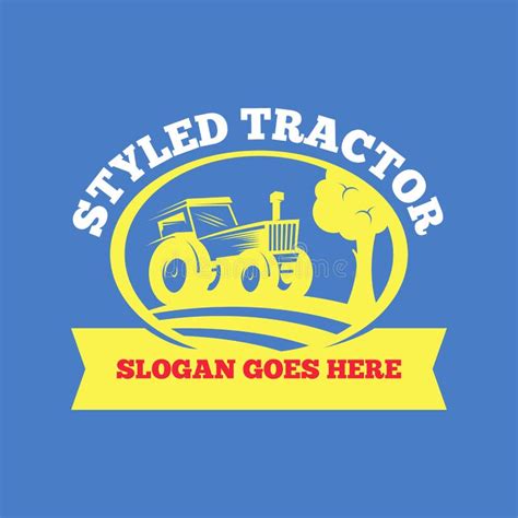 Tractor Logo Design Concept Vector Stock Vector - Illustration of field ...