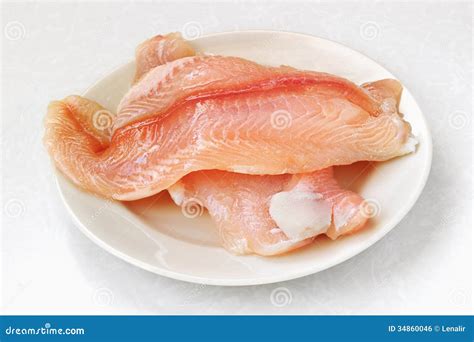 Filleted fish stock photo. Image of fresh, plate, china - 34860046