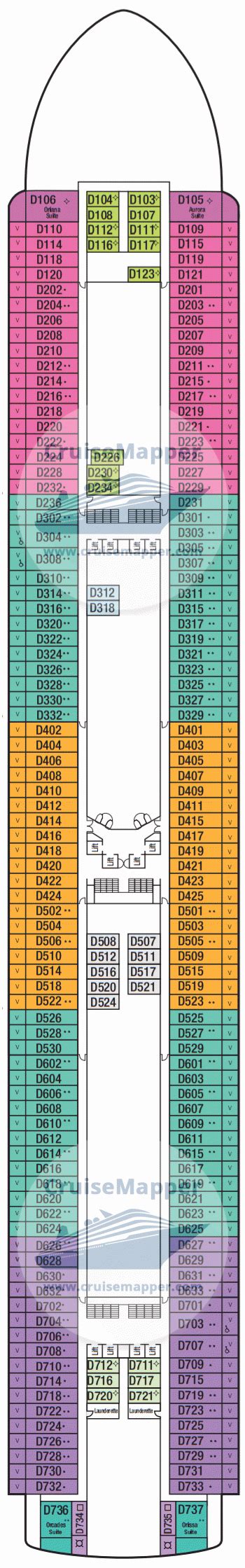 Azura deck 9 plan | CruiseMapper