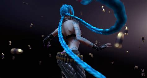 Jinx League Of Legends Blue Hair Wallpaper,HD Games Wallpapers,4k Wallpapers,Images,Backgrounds ...