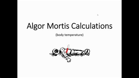 Algor Mortis - intro calculation examples - YouTube