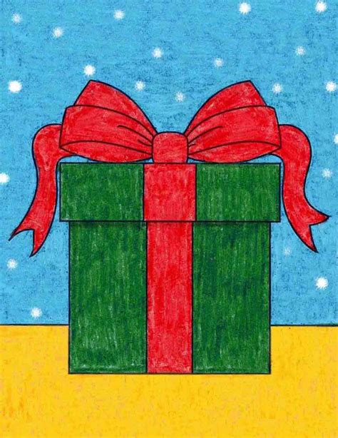 How to Draw a Christmas Present · Art Projects for Kids Christmas ...