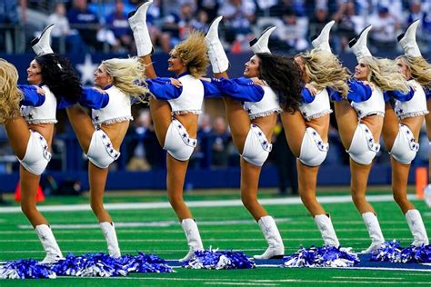 Dallas Cowboys cheerleaders celebrate in style after dominant victory ...