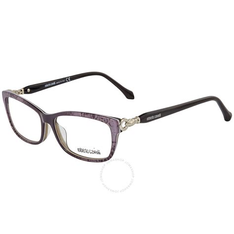 Roberto Cavalli Ladies Grey Rectangular Eyeglass Frames RC501202054 ...