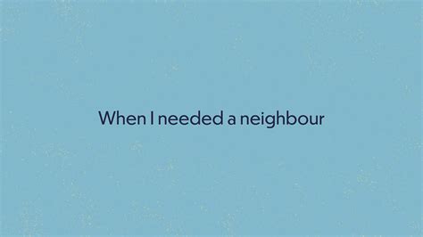 When I needed a neighbour - BBC Teach