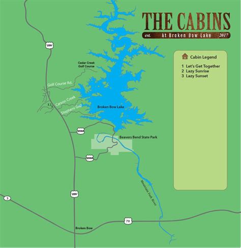 Maps | The Cabins at Broken Bow Lake