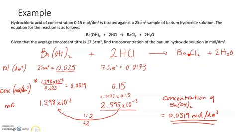 Titration Calculations - YouTube