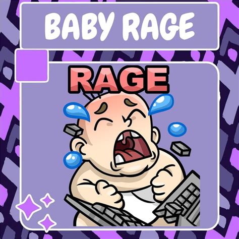 Baby Rage Emote Twitch Emote Youtube Emote Discord Emote | Etsy in 2022 | Twitch, Discord emotes ...