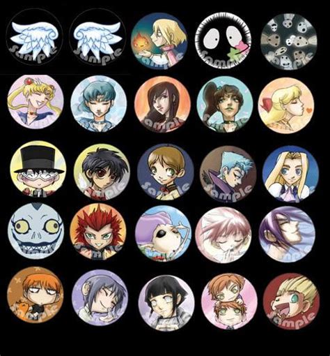 Anime Buttons by perishing-twinkie on DeviantArt