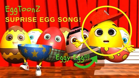 Surpise Eggs Song with EGGY! I Surprise Eggs Nursery Rhymes I Learn Colo... This video is for ...