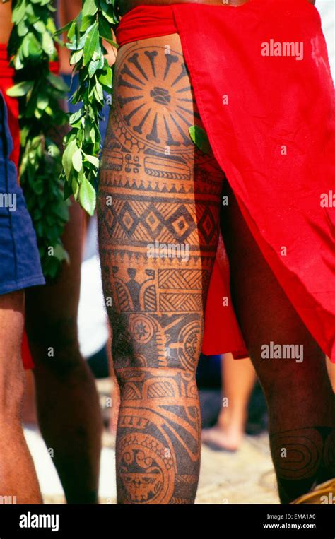 French polynesian tattoo hi-res stock photography and images - Alamy