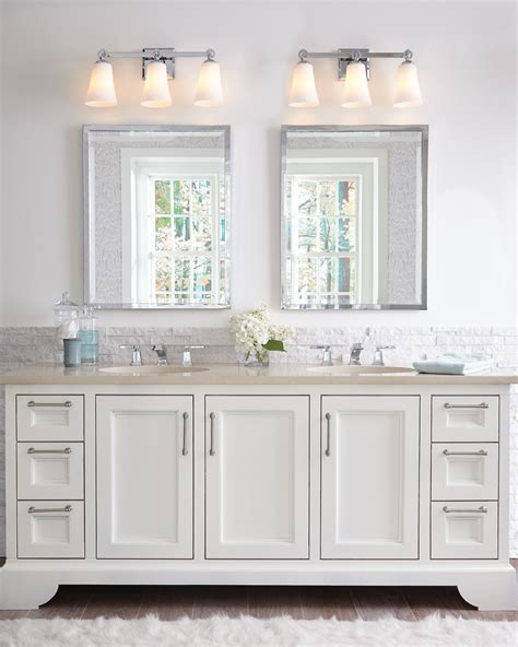 Feiss Monterro 21.75" 3-Light White Opal Etched Bathroom Vanity Light in Chrome (With images ...