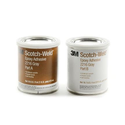 3M Scotch-Weld 2216 Epoxy Adhesive Gray 1 pt Can Kit