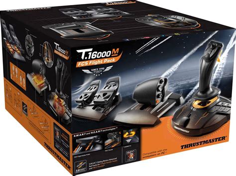 Thrustmaster T16000M FCS Flight Pack Flight sim joystick USB PC Black incl. foot pedals, incl ...