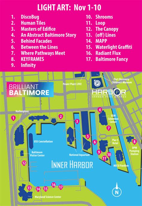 Light City + Baltimore Book Fest Guides & Maps! - Baltimore Parking Garage | Inner Harbor ...