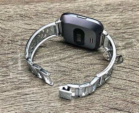 FITBIT VERSA Watch Band Silver Fitbit Versa 2 Band for Women Silver ...