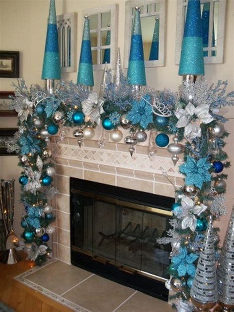 40 Fresh Blue Christmas Decorating Ideas - family holiday | Blue christmas decor, Silver ...