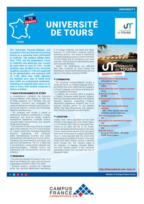 Université de Tours | Campus France